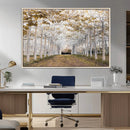 Forest Grove Wall Art | Serene Pathway Canvas Print | Ready