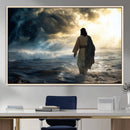Jesus Walking Water Wall Art – Inspirational Christian