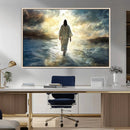 Jesus Walking on Water Wall Art | Canvas Print | Ready to