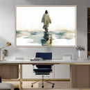 Abstract Jesus Wall Art Canvas Print, Christian Wall Art,