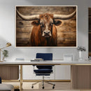 Longhorn Bull Wall Art | Canvas Print | Ready to Hang | by MyGreatCanvas | Canvas Wall Art Prints | Photo Prints & Wall Decor