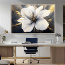 White Flower Wall Art Canvas Print | Ready to Hang |
