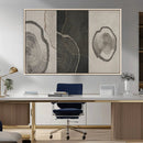 Minimalist Tree Rings Wall Art | Modern Abstract Canvas