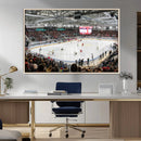 Lausanne Arena Ice Hockey Stadium Wall Art Canvas Print,