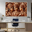Indian Woman Statue Wall Art Canvas Print