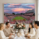 Carter-Finley Stadium Art Sunset Game Triple Canvas Wall Art