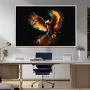 Fiery Phoenix Canvas Print | Ready to Hang Wall Art | Bold