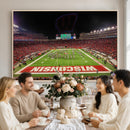 Wisconsin Badgers Football Team Print Canvas- Madison Camp