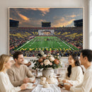 University of Michigan Wolverines Print Canvas, Football