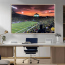 Eugene Autzen Stadium Canvas Wall Art Print – Sunset Over