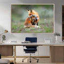 Heartwarming Fox and Baby Cub Wall Art | Ready to Hang