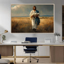 Jesus Shepherd Wall Art | Ready to Hang Triptych Canvas of