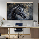 Large Abstract Horse Wall Art Canvas Print | Farmhouse Wall