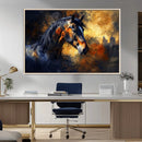 Abstract Horse Art Print - Abstract Canvas Wall Art |