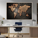 World Map Canvas Print – Framed Travel Map Wall Art for by MyGreatCanvas | Canvas Wall Art Prints | Photo Prints & Wall Decor