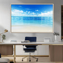 Beach Scene Canvas Wall Art Print – Tranquil Ocean Horizon by MyGreatCanvas | Canvas Wall Art Prints | Photo Prints & Wall Decor