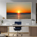 Golden Horizon Sunset Over Ocean Wall Art Canvas Print – by MyGreatCanvas | Canvas Wall Art Prints | Photo Prints & Wall Decor