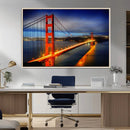 Large Wall Art San Francisco Canvas Print - Wonderful Golden