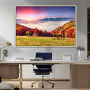 Autumn Mountain Foggy Landscape Wall Art Canvas Print | by MyGreatCanvas | Canvas Wall Art Prints | Photo Prints & Wall Decor