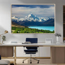 Mount Cook and Lake Pukaki Canvas Wall Art Print – Majestic by MyGreatCanvas | Canvas Wall Art Prints | Photo Prints & Wall Decor