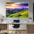 Green Hills and Sunset Wall Art Print - Scenic Landscape by MyGreatCanvas | Canvas Wall Art Prints | Photo Prints & Wall Decor