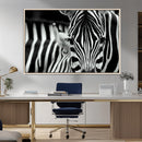 Zebra Wall Art – Zebra Close Up Wall Art – Framed Black by MyGreatCanvas | Canvas Wall Art Prints | Photo Prints & Wall Decor