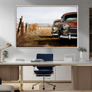 Old Rustic Classic Car Wall Art Canvas Print