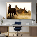 Horses and Cowboys Wall Art Canvas Print by MyGreatCanvas | Canvas Wall Art Prints | Photo Prints & Wall Decor