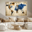 World Map Canvas Print – Detailed Map of the World Wall Art by MyGreatCanvas | Canvas Wall Art Prints | Photo Prints & Wall Decor