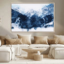 Abstract Blue Mountain Canvas Wall Art – Modern Triptych by MyGreatCanvas | Canvas Wall Art Prints | Photo Prints & Wall Decor