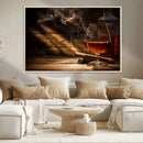 Whiskey and Cigar Wall Art Canvas Print by MyGreatCanvas | Canvas Wall Art Prints | Photo Prints & Wall Decor