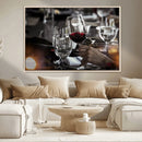 Red Wine and Glass Canvas Print by MyGreatCanvas | Canvas Wall Art Prints | Photo Prints & Wall Decor