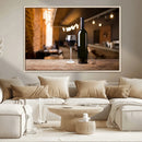 Wine and Bottle Wall Art Canvas Print by MyGreatCanvas | Canvas Wall Art Prints | Photo Prints & Wall Decor