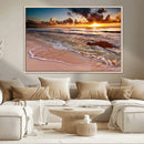 Sunset on Ocean Wall Art Canvas Print by MyGreatCanvas | Canvas Wall Art Prints | Photo Prints & Wall Decor