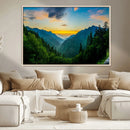 Green Forest Wall Art Canvas Print