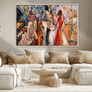 Abstract Afro American Jazz Canvas Wall Art | Music-Inspired by MyGreatCanvas | Canvas Wall Art Prints | Photo Prints & Wall Decor
