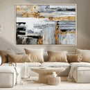 Abstract Painting Canvas Wall Art Print Paint Drip Art Brush