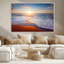 Tropical Ocean Sunset Wall Art Canvas Print, Golden Beach by MyGreatCanvas | Canvas Wall Art Prints | Photo Prints & Wall Decor