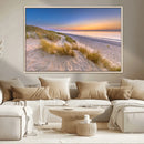 Sunrise On The Beach Wall Art Canvas Print