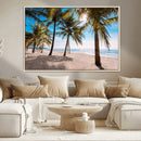 Palm Beach Tropical Island Wall Art Canvas Print by MyGreatCanvas | Canvas Wall Art Prints | Photo Prints & Wall Decor