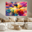 Blazing Vibrant Colors Cloud Wall Art Canvas Print