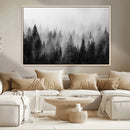 Fogy Forest Canvas Wall Art Print - Mountain Wall Art with