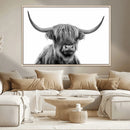 Scottish Highland Cow Cattle Art Print Wall Art Canvas Print by MyGreatCanvas | Canvas Wall Art Prints | Photo Prints & Wall Decor
