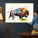 Abstract Buffalo Wall Art, Western Watercolor Bison Canvas by MyGreatCanvas | Canvas Wall Art Prints | Photo Prints & Wall Decor