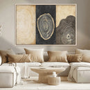 Tree Rings Canvas Wall Art Print – Minimalist Natural by MyGreatCanvas | Canvas Wall Art Prints | Photo Prints & Wall Decor