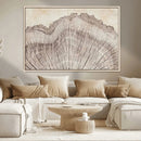 Tree Ring Wall Art Triptych, Rustic Wood Ring Canvas Print,