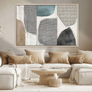 Canvas Print Wall Art Abstract Art Boho, Framed Boho Decor