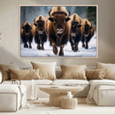 Buffalo Wall Art Canvas Print, American Bison Herd Wall Art by MyGreatCanvas | Canvas Wall Art Prints | Photo Prints & Wall Decor