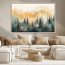 Abstract Forest Print - Mountain Wall Art | Autumn Landscape