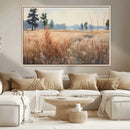Golden Fields Canvas Wall Art Print – Serene Landscape of
